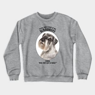 Lucky Schnauzer Crewneck Sweatshirt